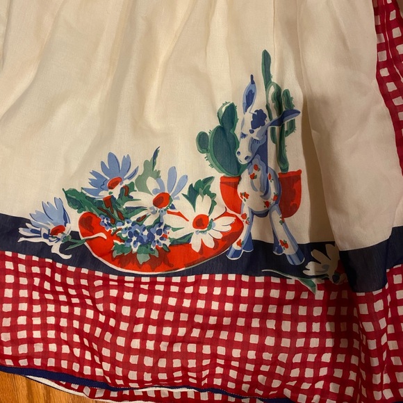 Anna Sui For Anyhropologie Gingham Western Horse Skirt - Picture 3 of 5